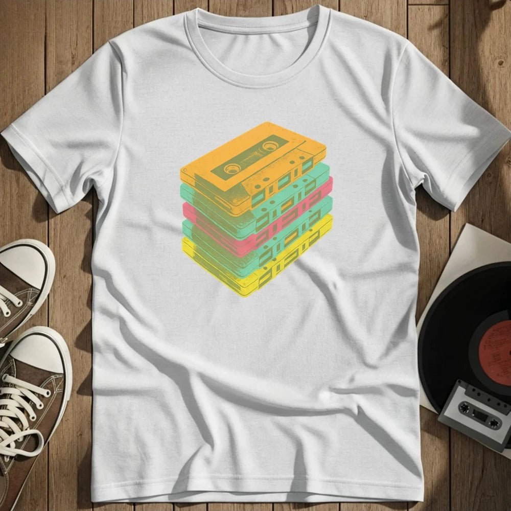 Casettes T-Shirt - White