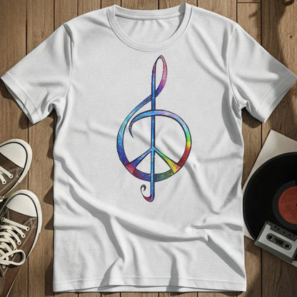 Colorful Peace Note T-Shirt - White