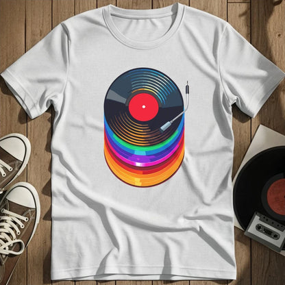 Colorful Vinyl T-Shirt - White