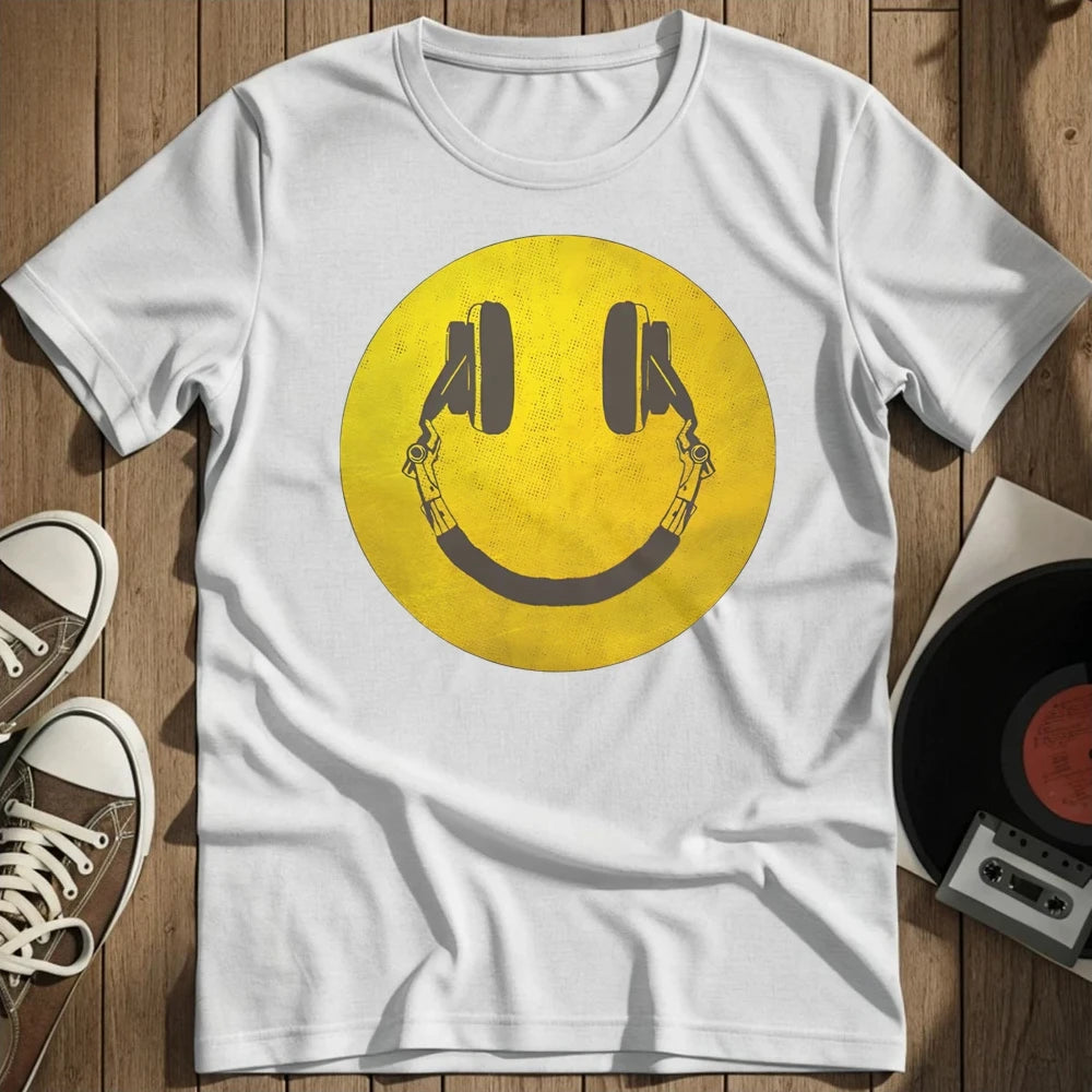 Distorted Smiley T-Shirt - White
