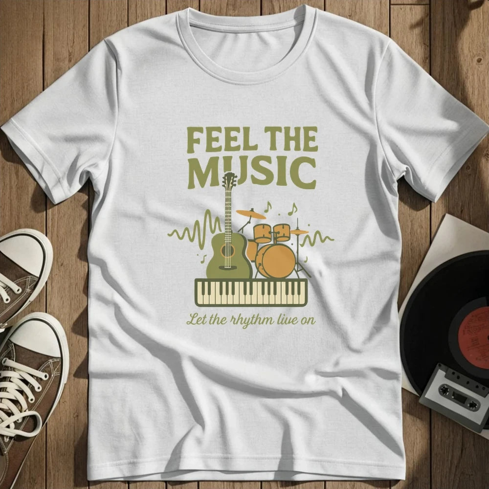 Feel The Music T-Shirt - White