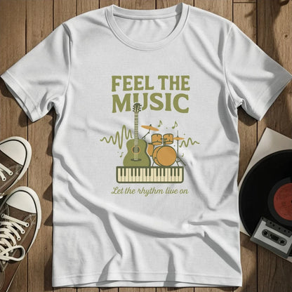 Feel The Music T-Shirt - White