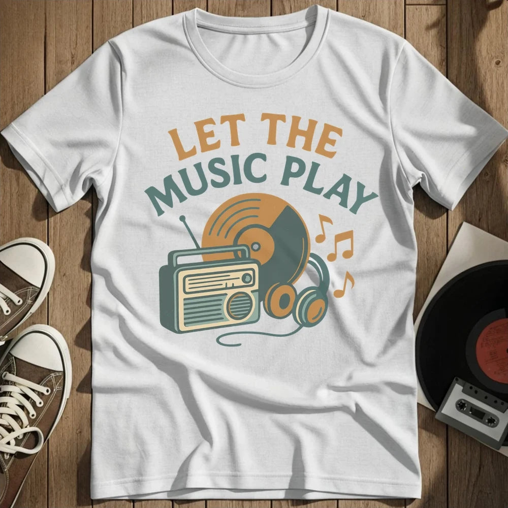 Let The Music Play T-Shirt - White