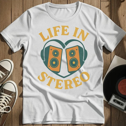Life In Stereo T-Shirt - White