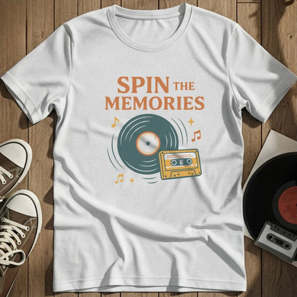 Spin The Memories T-Shirt - White