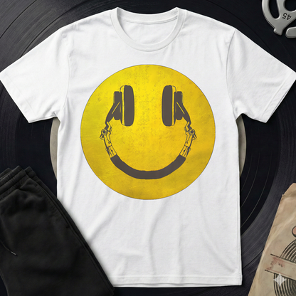 Distorted Smiley T-Shirt - White