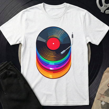 Colorful Vinyl T-Shirt - White