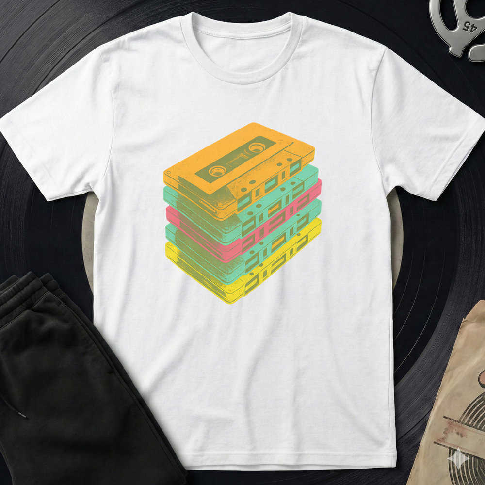 Casettes T Shirt - White