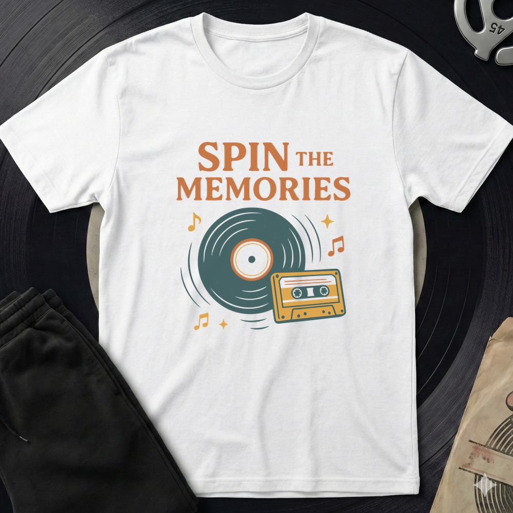 Spin The Memories T-Shirt - White