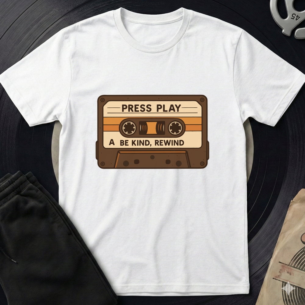 Be Kind Rewind T-Shirt - White
