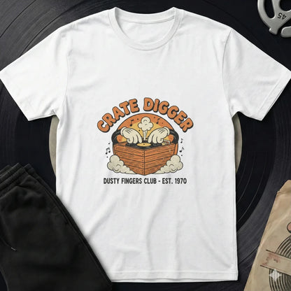 Crate Digger T-Shirt - White