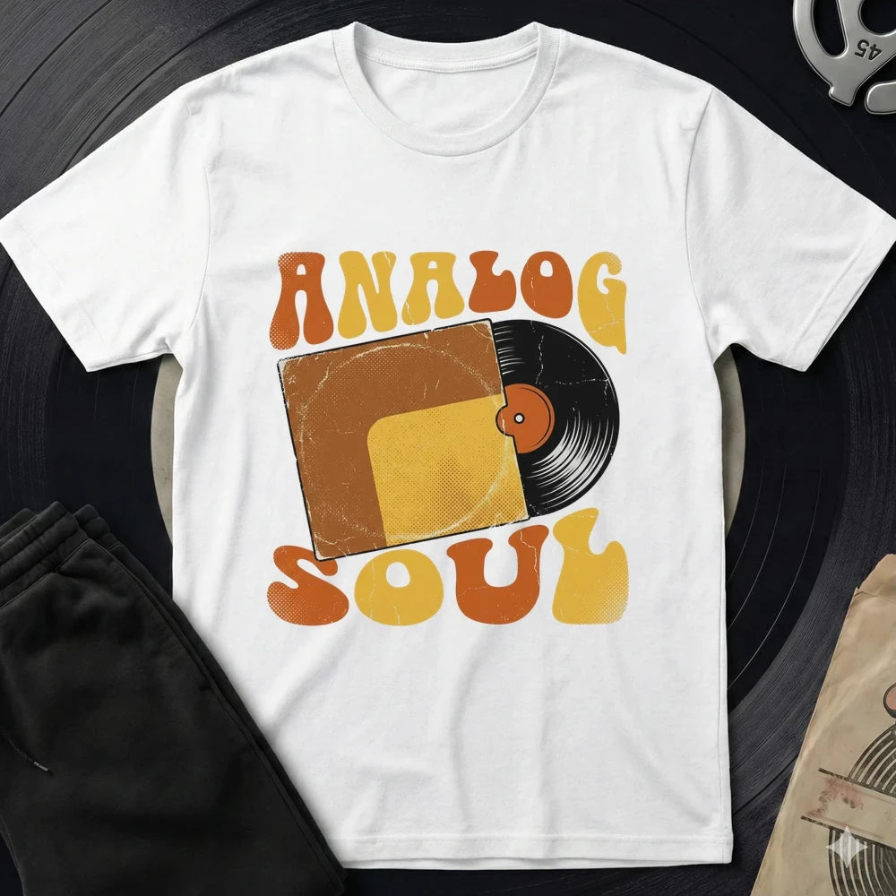 Analog Vinyl Soul T-Shirt - White