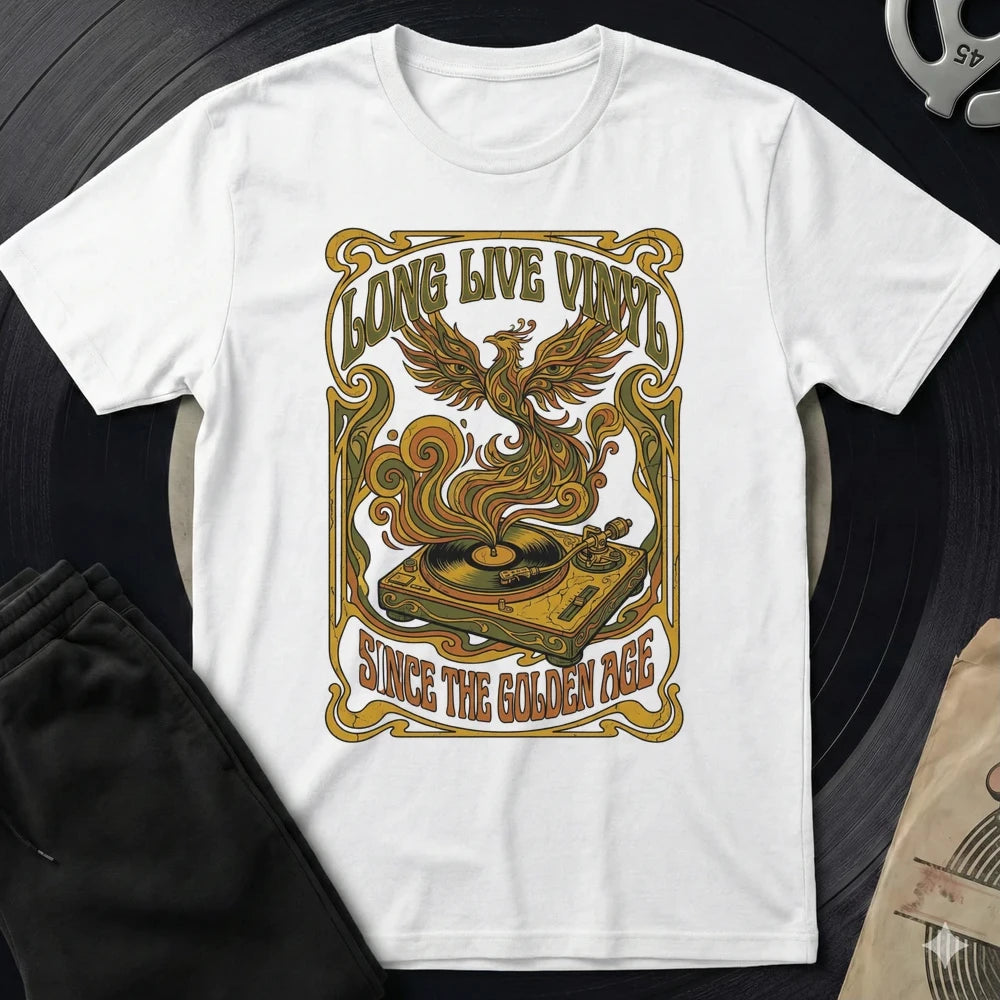 Long Live Vinyl T-Shirt - White