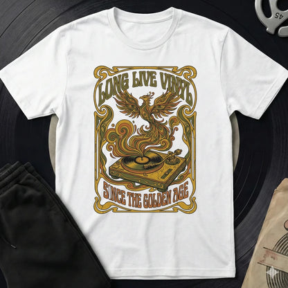 Long Live Vinyl T-Shirt - White