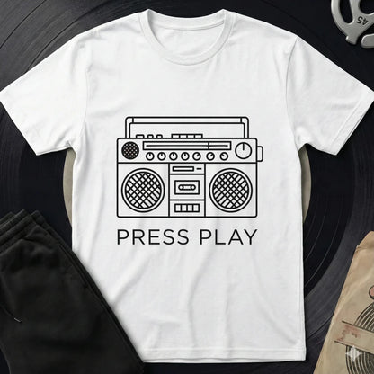 Press Play T-Shirt - White