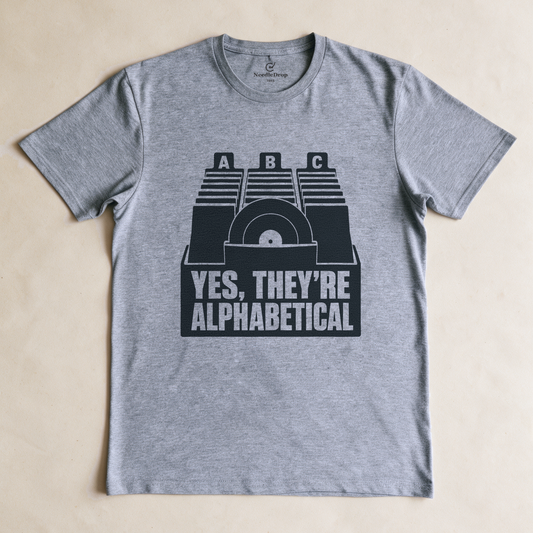 Yes, They're Alphabetical Tee - Sport Grey flatlay