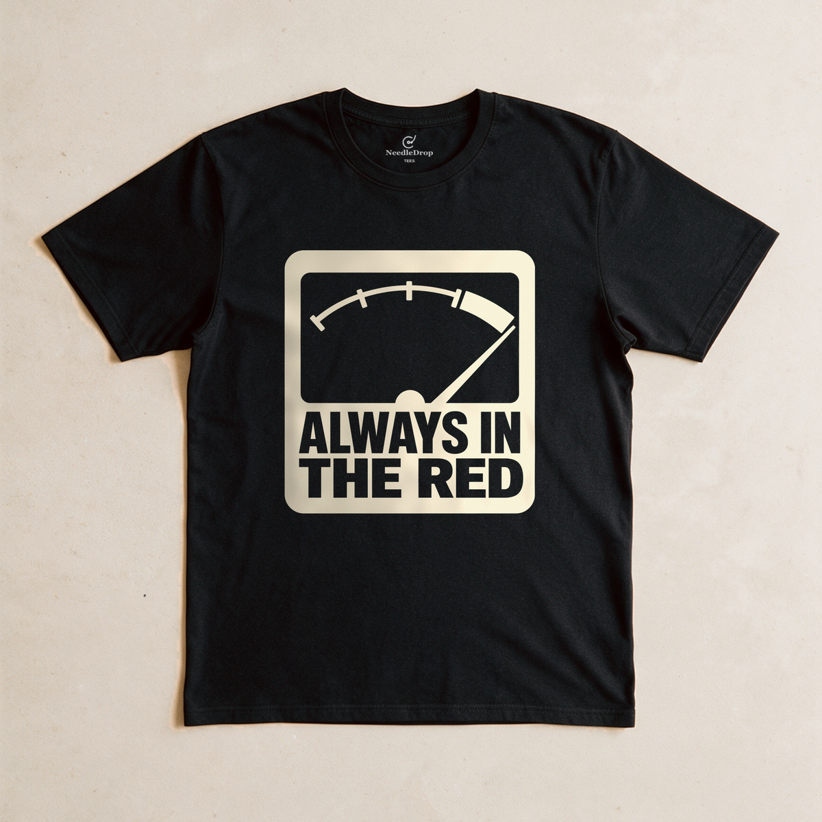 Always in the Red Tee - Black flatlay