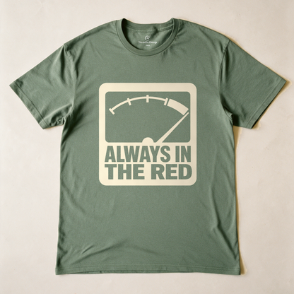 Always in the Red Tee - Military Green flatlay
