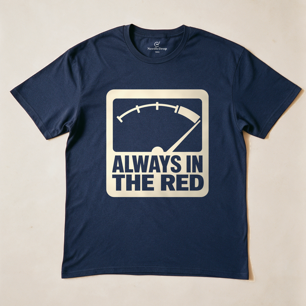 Always in the Red Tee - Navy flatlay