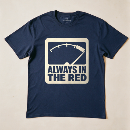 Always in the Red Tee - Navy flatlay