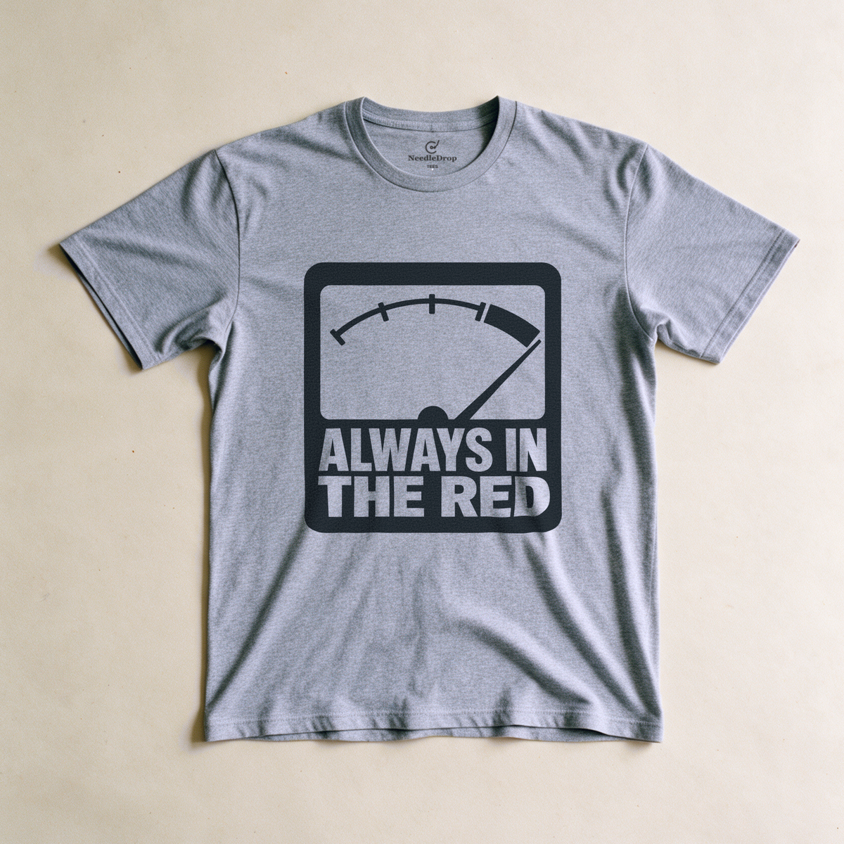 Always in the Red Tee - Sport Grey flatlay