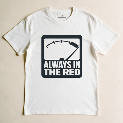 Always in the Red Tee - White flatlay