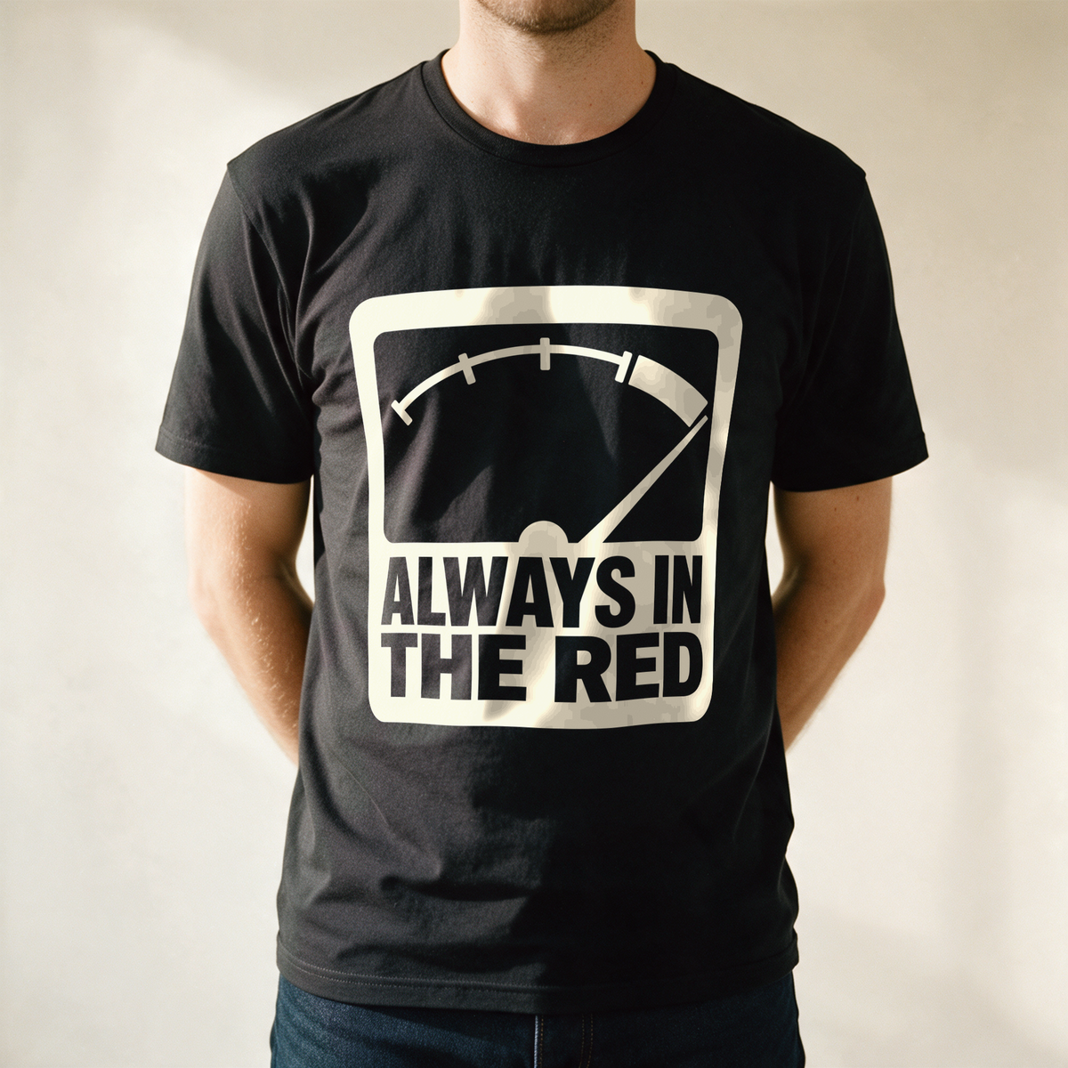 Always in the Red Tee - Black draagfoto
