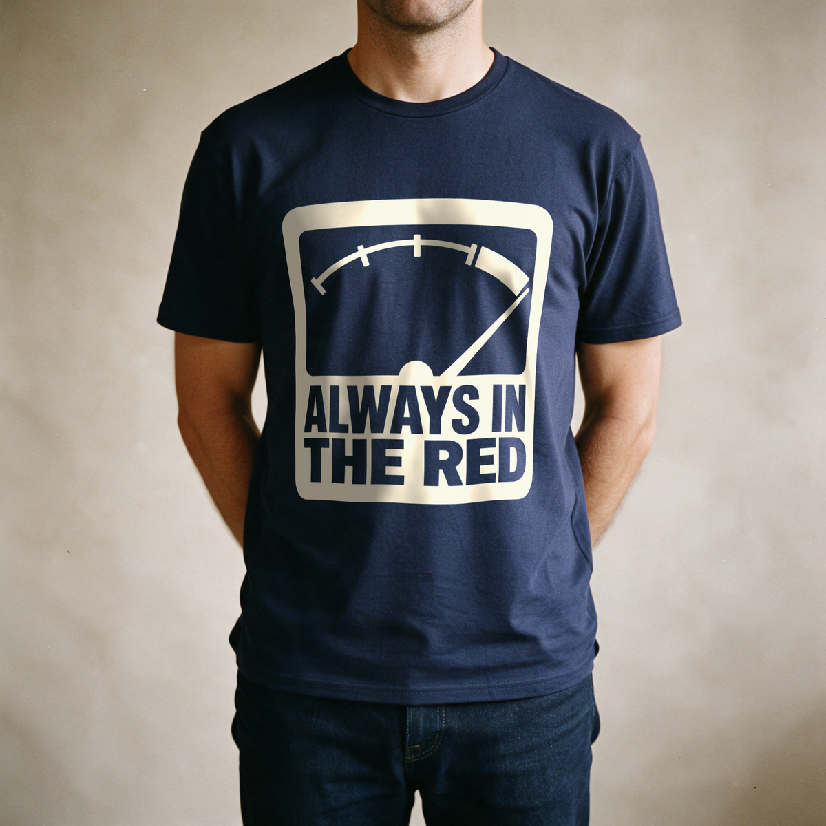 Always in the Red Tee - Navy draagfoto