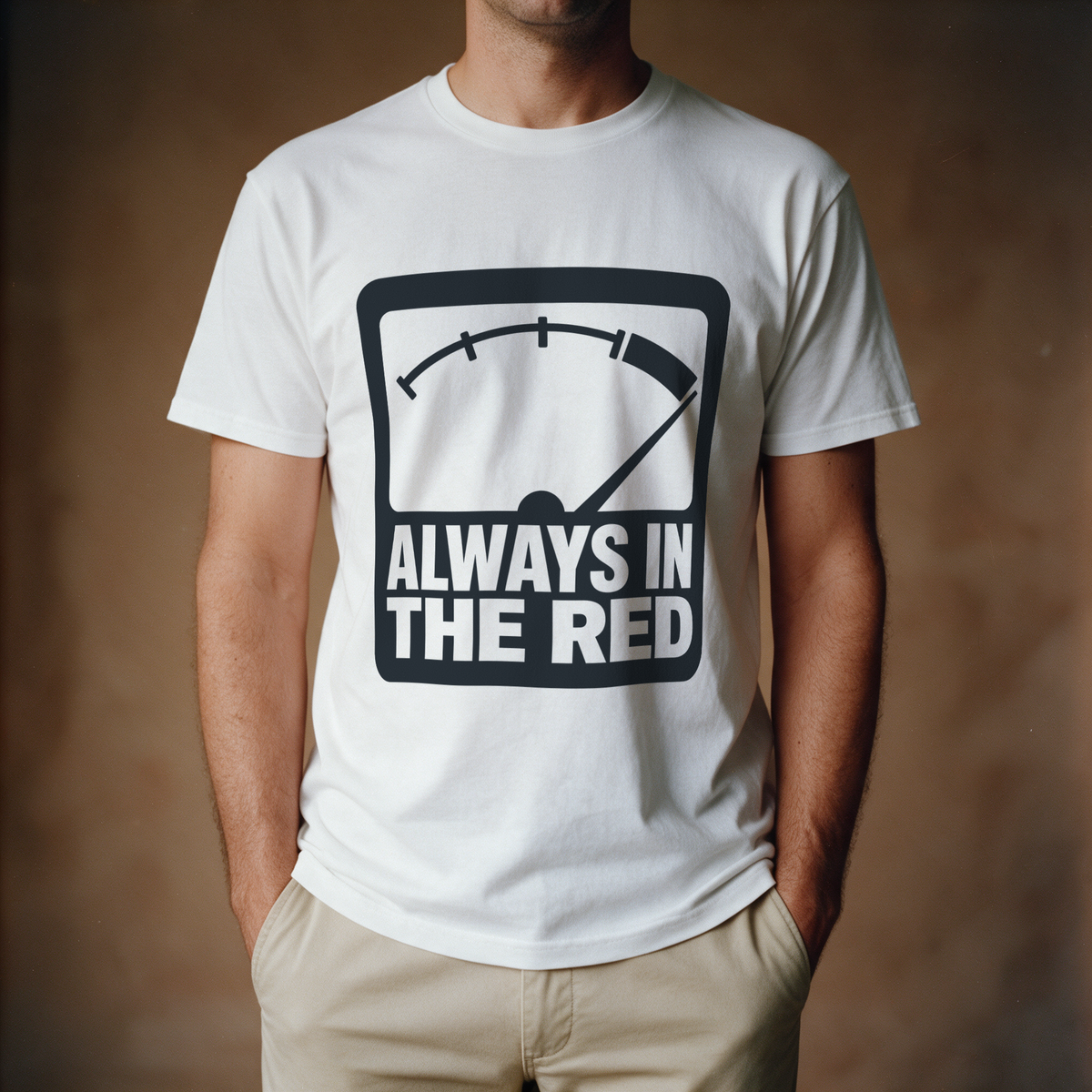 Always in the Red Tee - White draagfoto