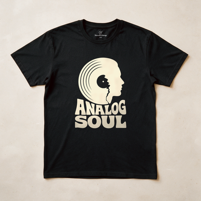 Analog Soul Tee - Black flatlay
