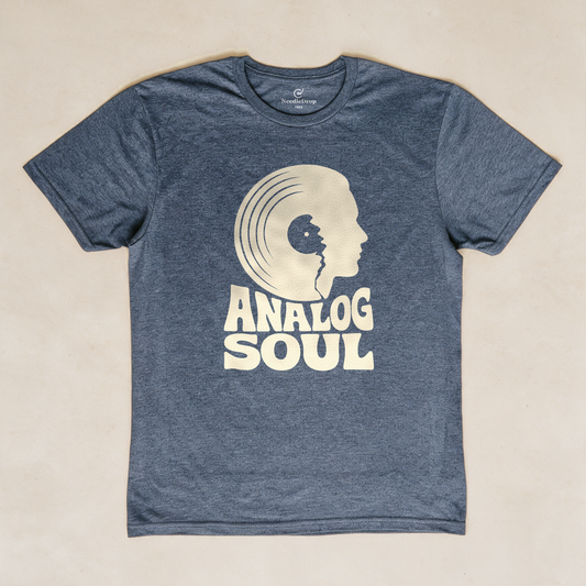 Analog Soul Tee - Dark Heather Grey flatlay