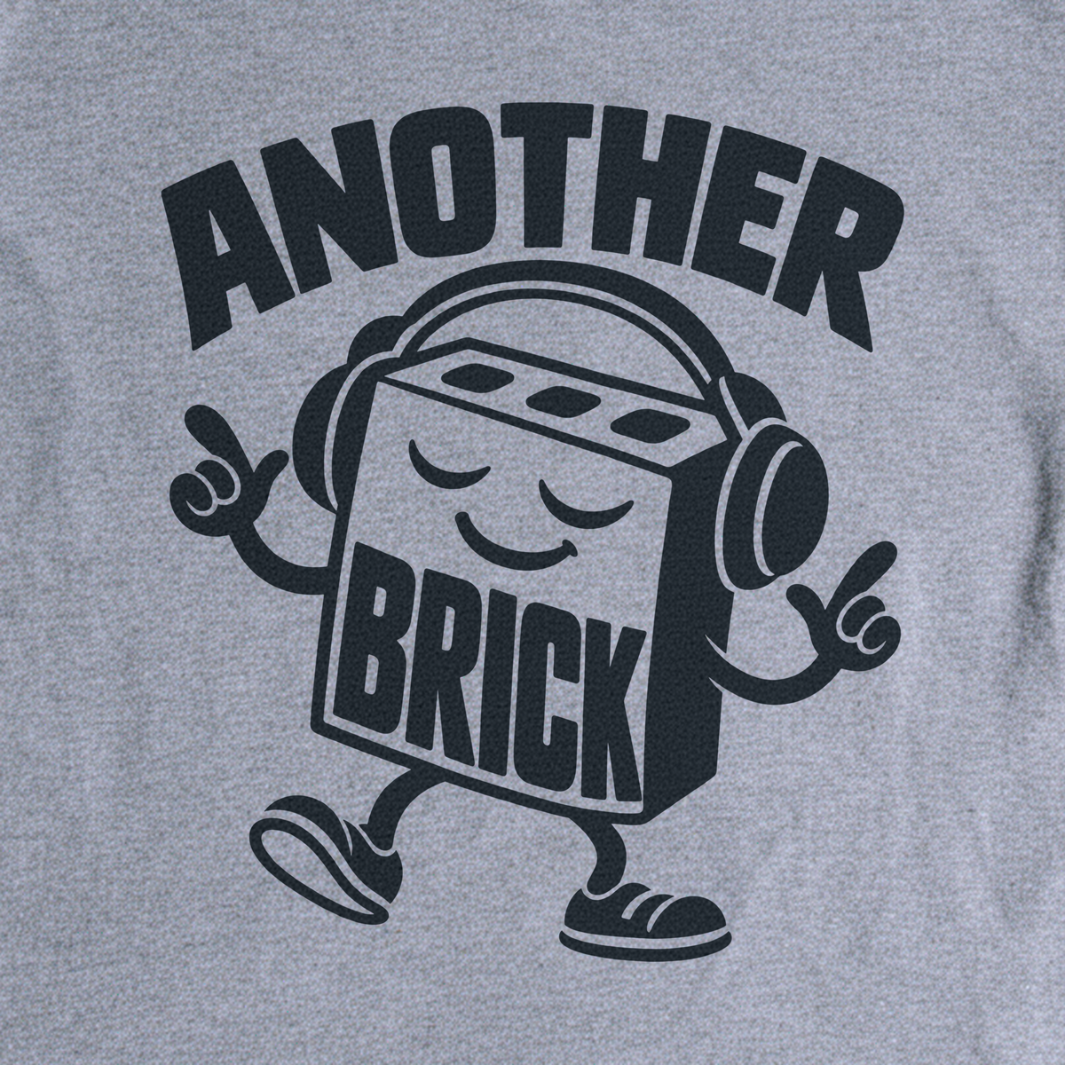 Another Brick Tee - Sport Grey close-up print