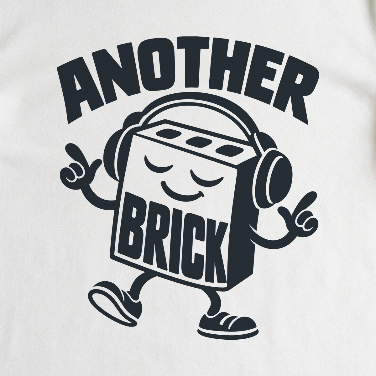 Another Brick Tee - White close-up print