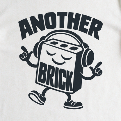 Another Brick Tee - White close-up print