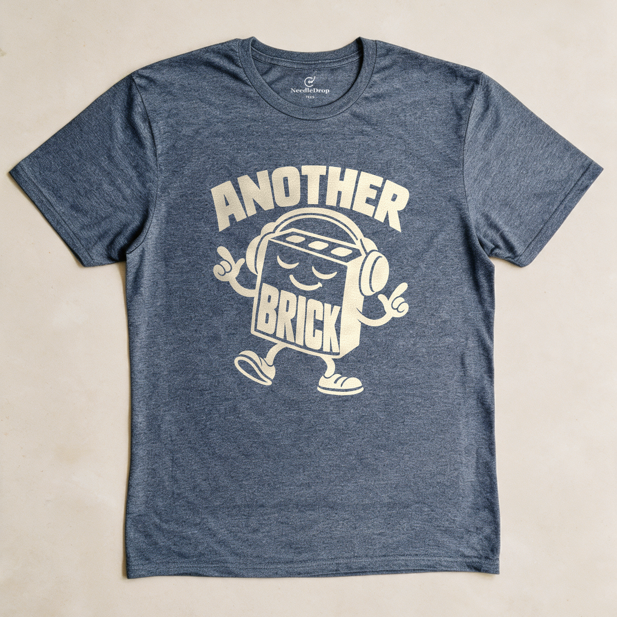 Another Brick Tee - Dark Heather Grey flatlay