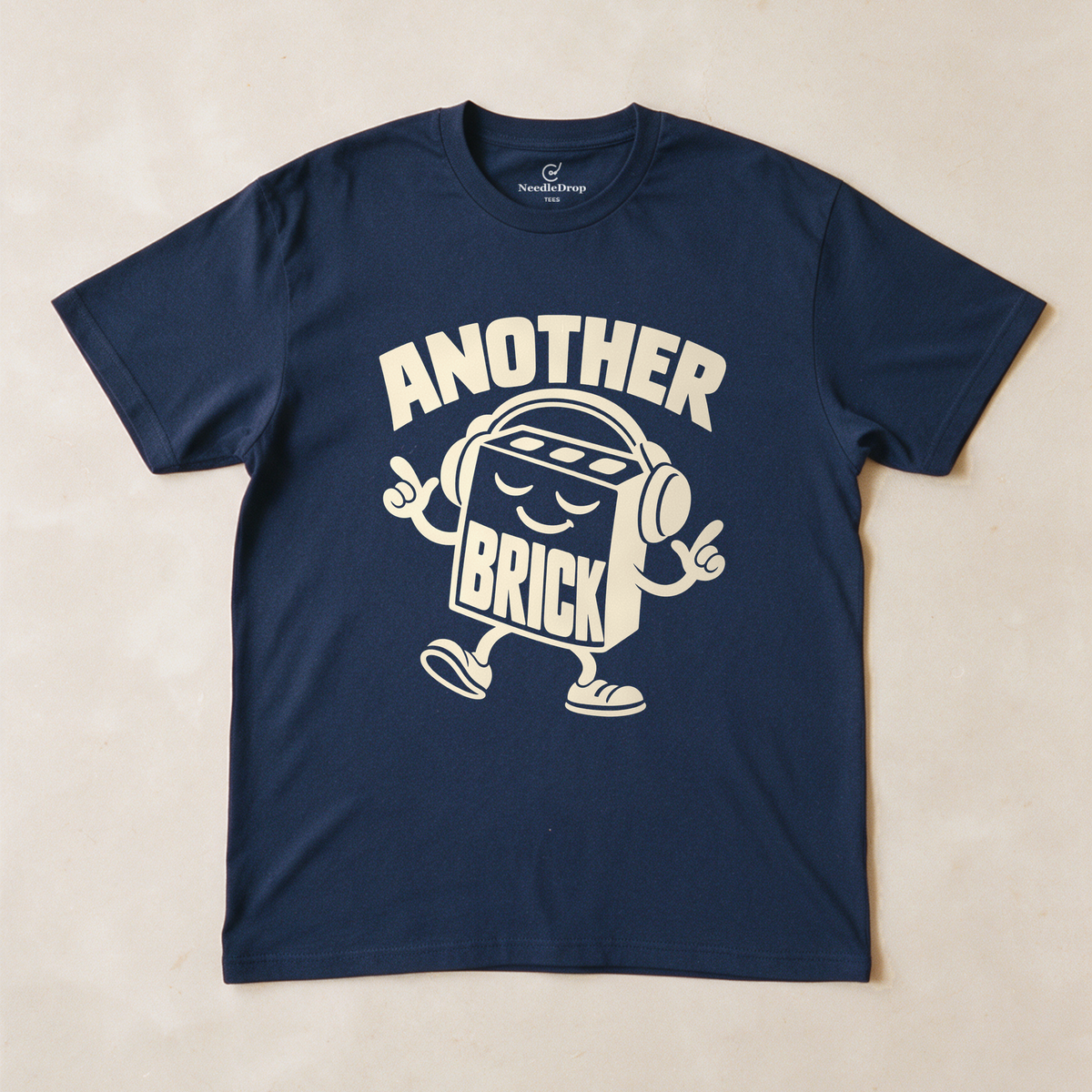 Another Brick Tee - Navy flatlay