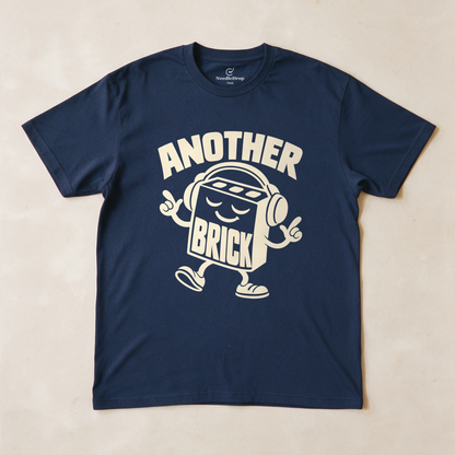 Another Brick Tee - Navy flatlay