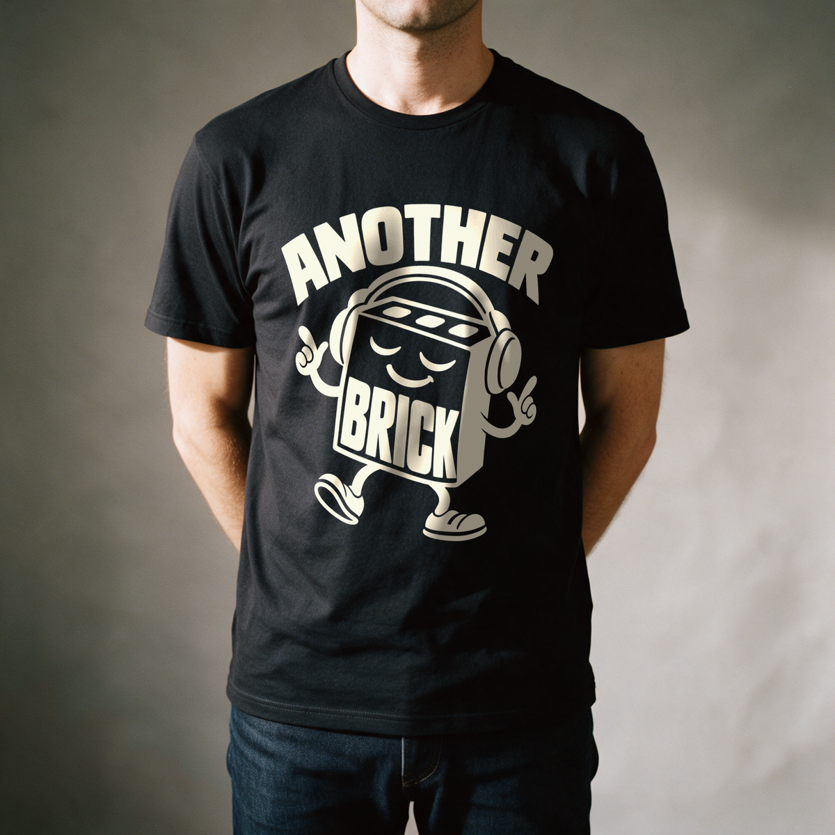 Another Brick Tee - Black draagfoto
