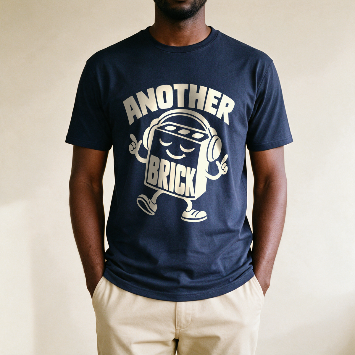 Another Brick Tee - Navy draagfoto
