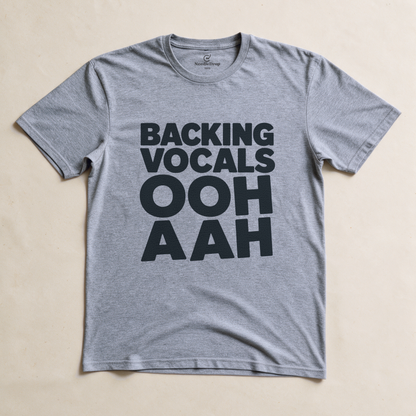 Backing Vocals Tee - Sport Grey flatlay