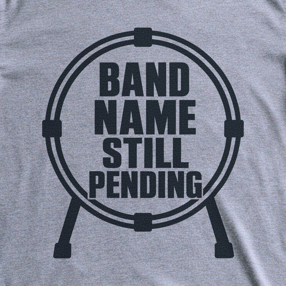 Band Name Still Pending Tee - Sport Grey close-up print