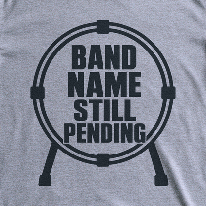 Band Name Still Pending Tee - Sport Grey close-up print