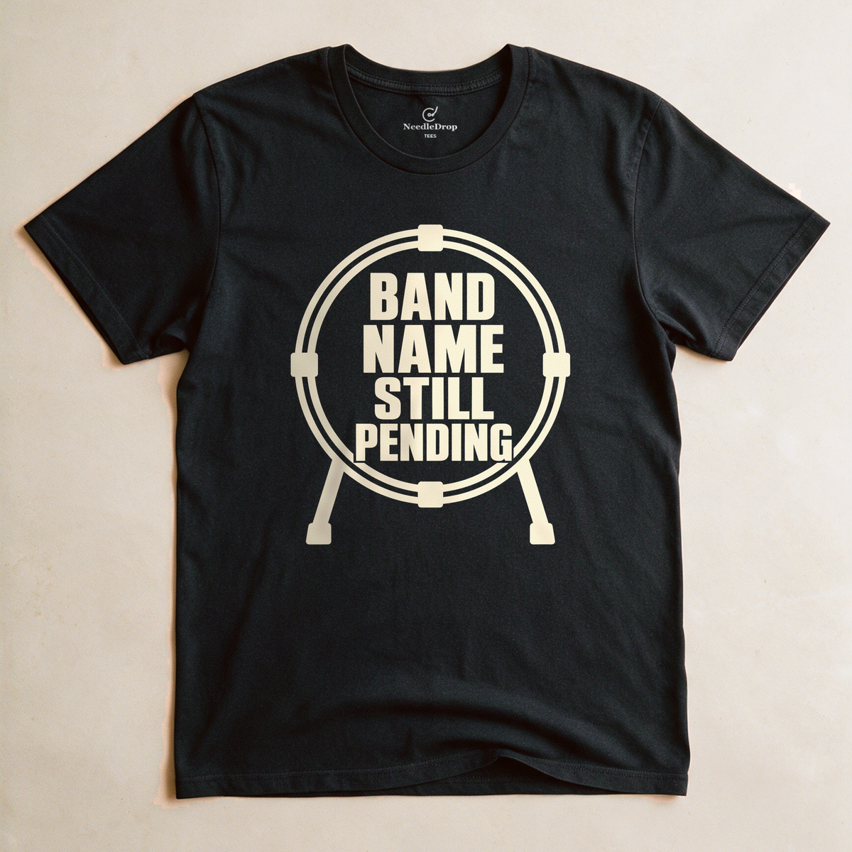 Band Name Still Pending Tee - Black flatlay