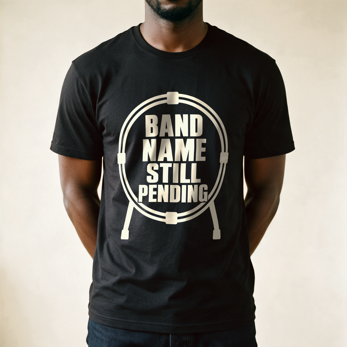 Band Name Still Pending Tee - Black draagfoto