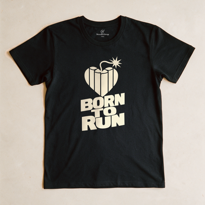Born to Run Tee - Black flatlay
