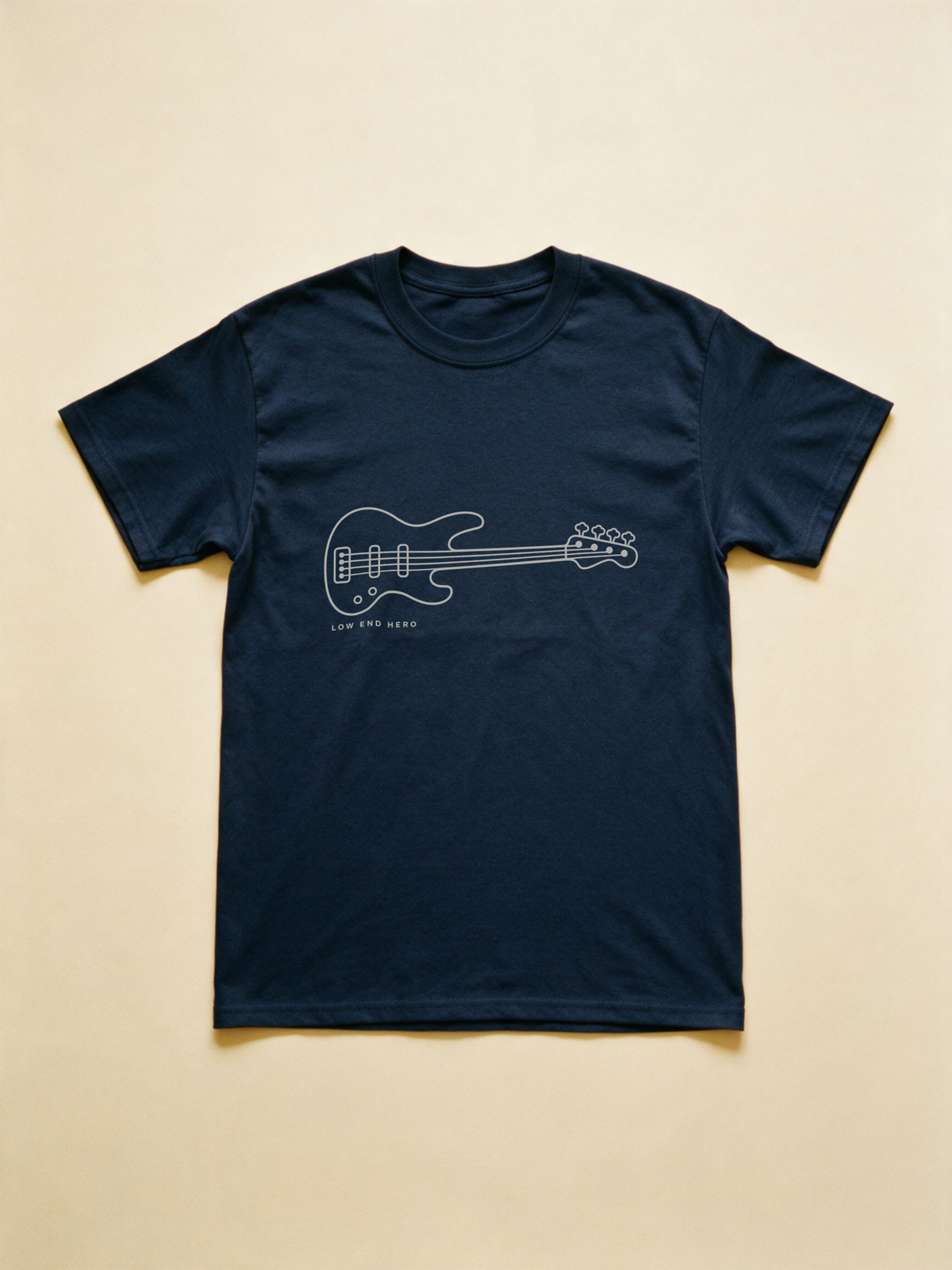 Low End Hero Tee - Navy flatlay