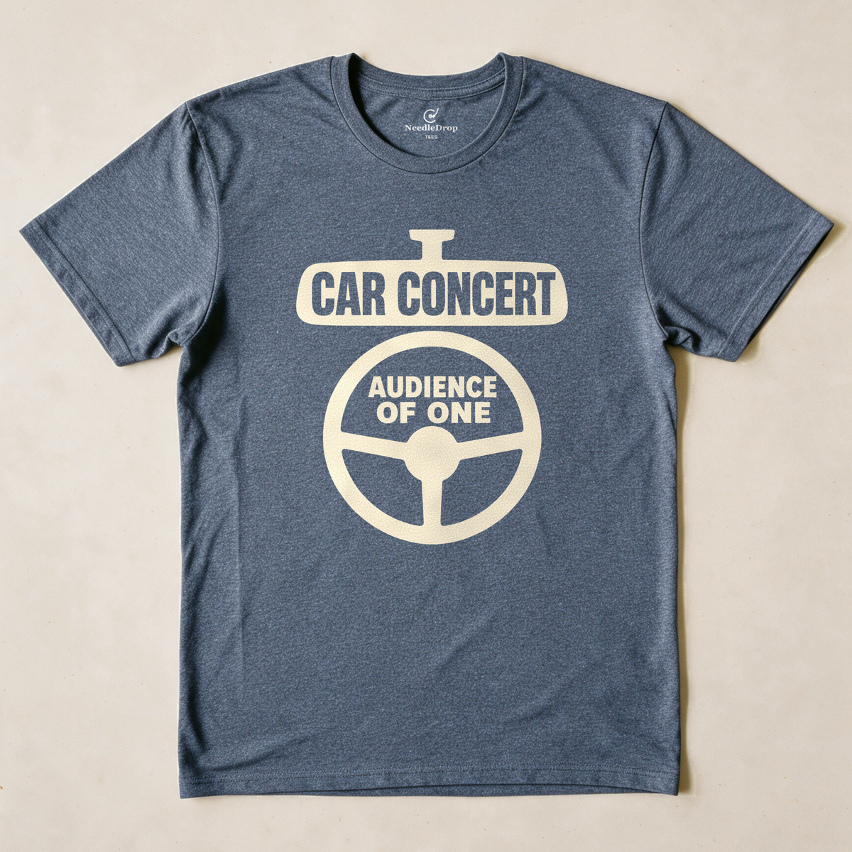 Car Concert, Audience of One Tee - Dark Heather Grey flatlay