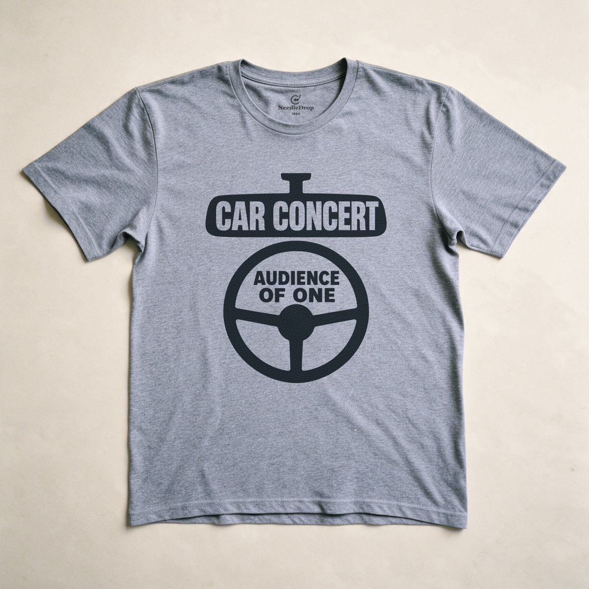 Car Concert, Audience of One Tee - Sport Grey flatlay