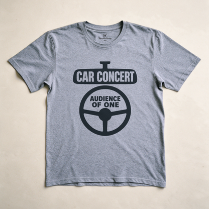 Car Concert, Audience of One Tee - Sport Grey flatlay