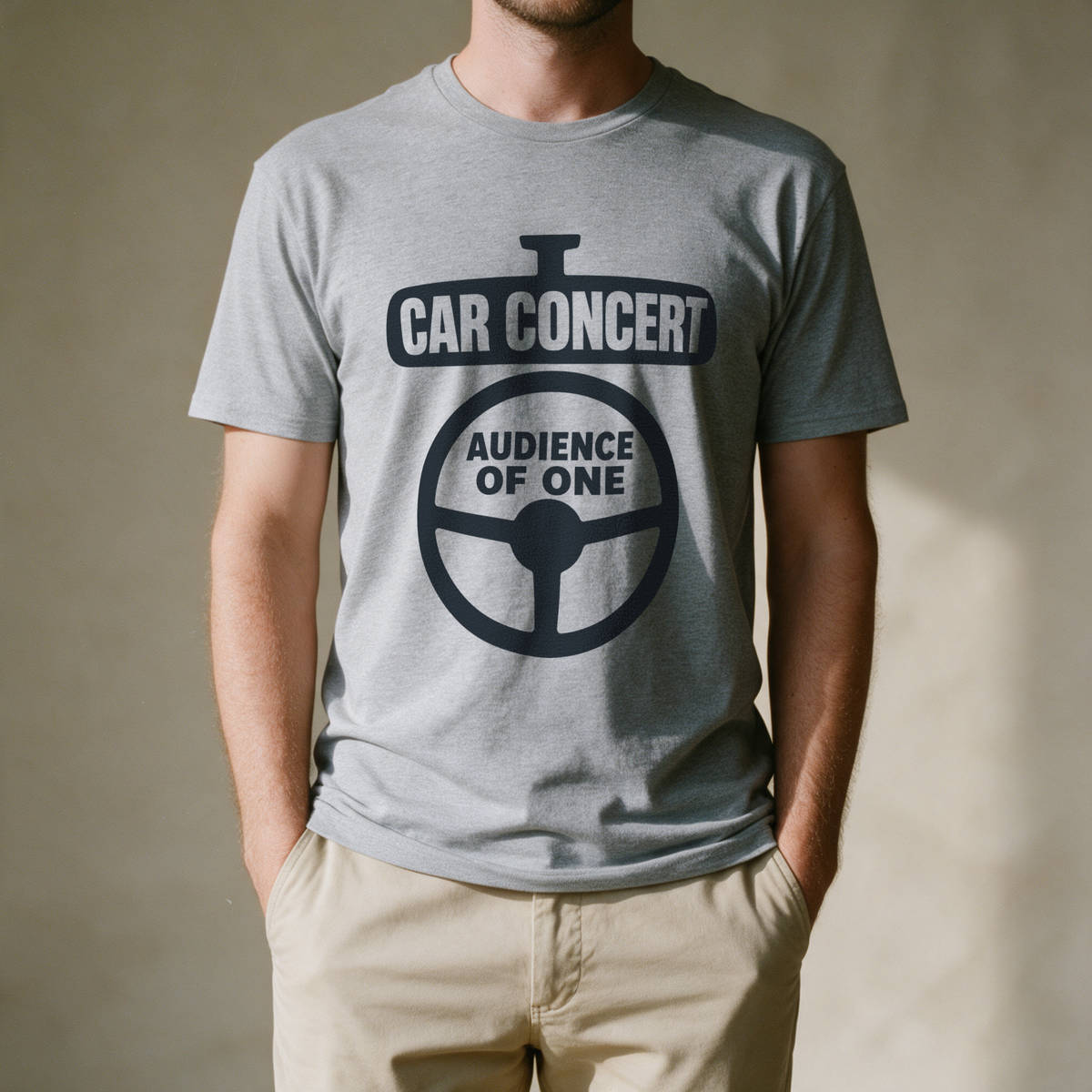 Car Concert, Audience of One Tee - Sport Grey draagfoto